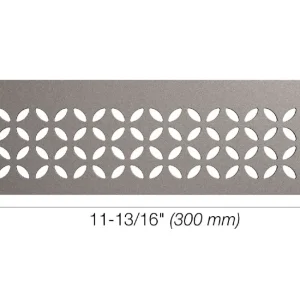 Schluter SHELF-N Étagère rectangulaire pour niche modèle Floral aluminium étain