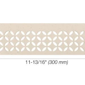 Schluter SHELF-N Étagère rectangulaire pour niche modèle Floral aluminium ivoire