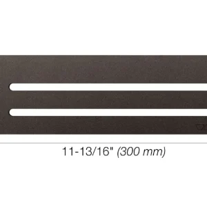 Schluter SHELF-N Étagère rectangulaire pour niche modèle Wave aluminium anthracite foncé