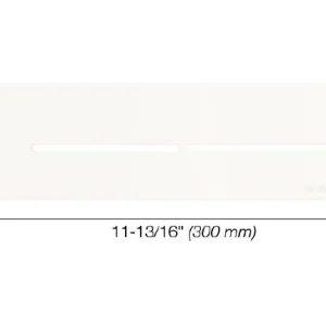 Schluter SHELF-N Étagère rectangulaire pour niche modèle Pure - aluminium blanc mat