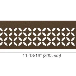 Schluter SHELF-N Étagère rectangulaire pour niche modèle Floral - aluminium bronze