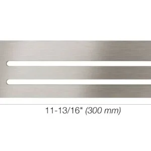 Schluter SHELF-N Étagère rectangulaire pour niche modèle Wave - acier inoxydable (V2) brossé