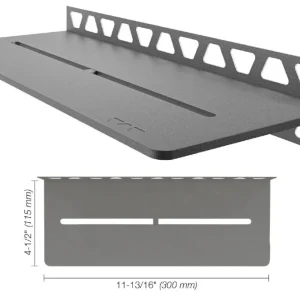 Schluter SHELF-W Étagère murale rectangulaire modèle Pure aluminium étain