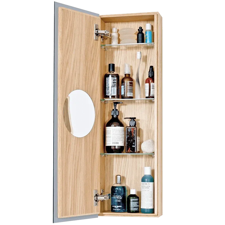 ARMOIRE MIROIR ZONE 800 CHÊNE NATUREL WIREWORKS