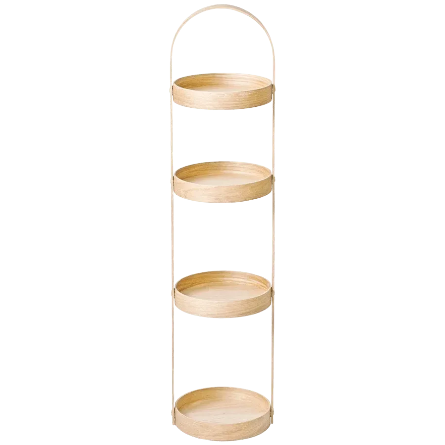 ETAGERE CADDY 4 EN CHENE NATUREL WIREWORKS
