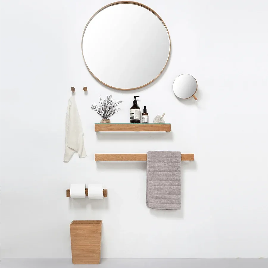 PORTE-SERVIETTES LONGS SLIMLINE EN CHENE NATUREL WIREWORKS