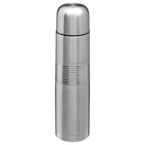 Bouteille Isotherme Inox "Crénelé" 1L Argent