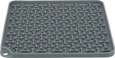 Tapis à lécher et à grignoter Trixie en silicone gris foncé