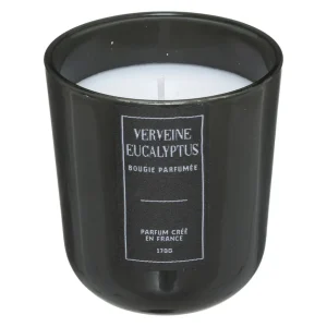 Bougie parfumée pot en verre 170 g parfum verveine eucalyptus