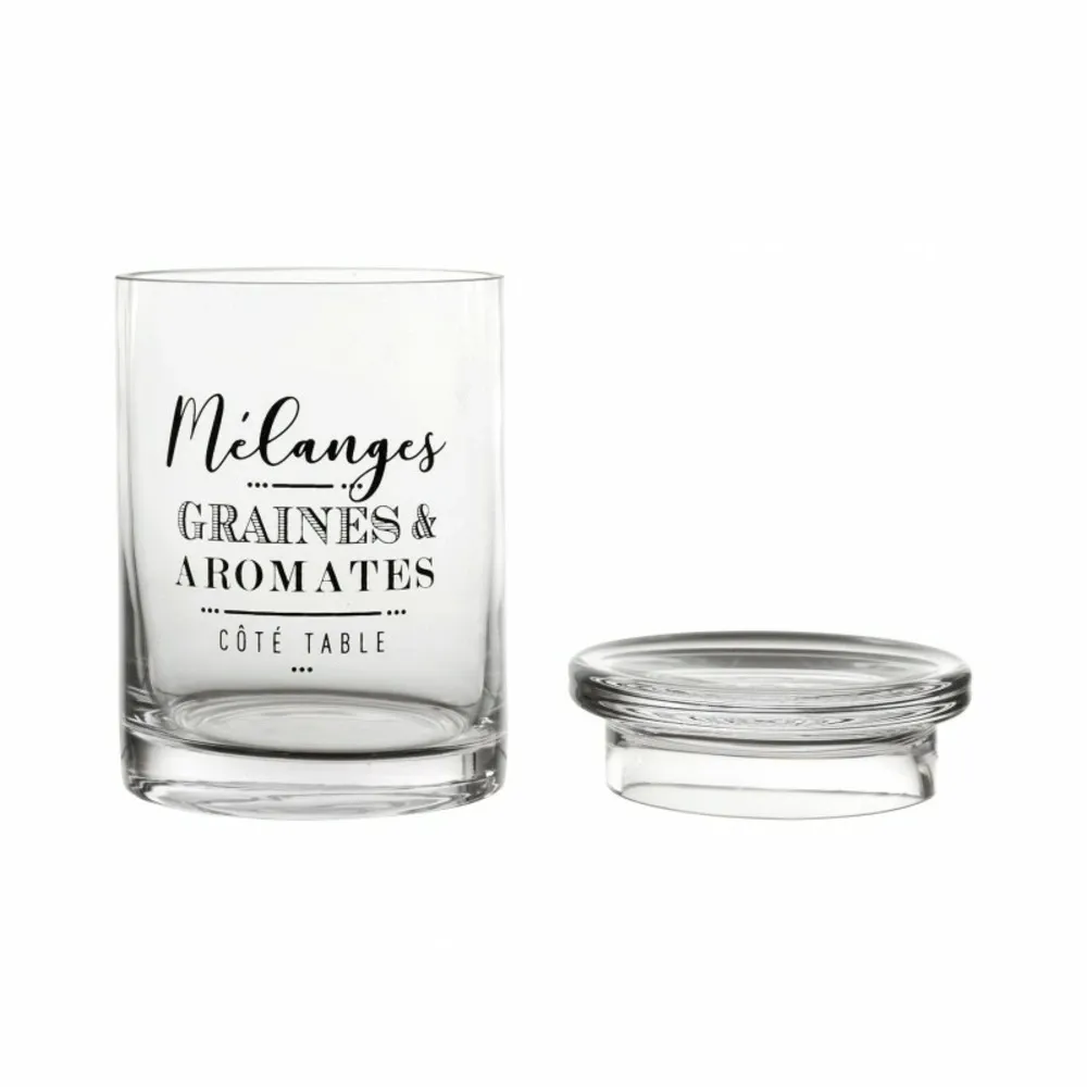 Pot en verre papilles 13cm