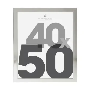 Cadre photo Argent pour Photo 40 x 50 cm avec Certificat de Qualité