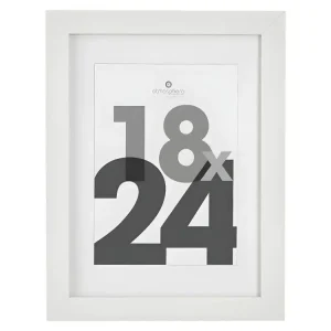 Cadre photo en Bois Blanc pour Photo 18 x 24 cm