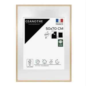 Cadre photo chêne Alba 50x70 cm avec passe-partout