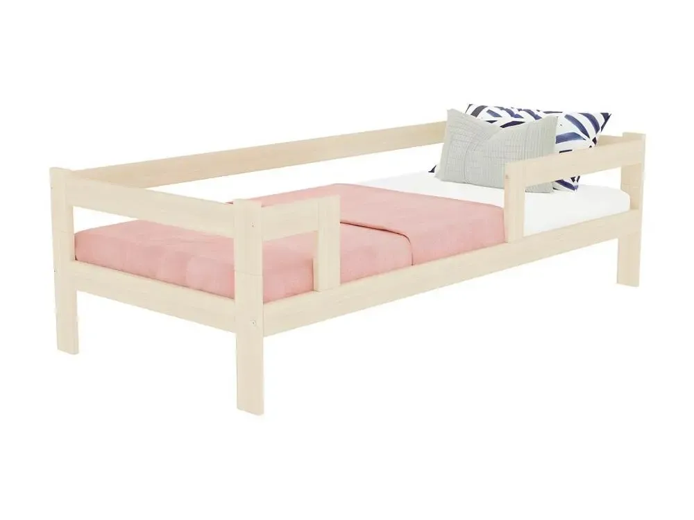Lit 140x200 sommier inclus Sécurisé Bois