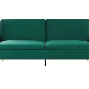 Nid d'Angle Slaapbank fluweel groen VETTRE