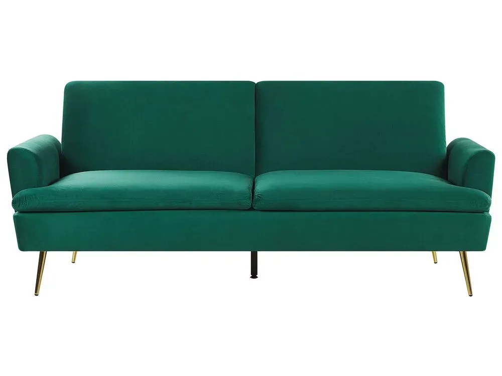 Nid d'Angle Slaapbank fluweel groen VETTRE