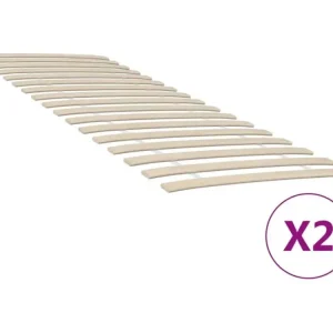 Rembourrage Ergonomique Sommiers à lattes avec 34 lattes 2 pièces 80x200 cm