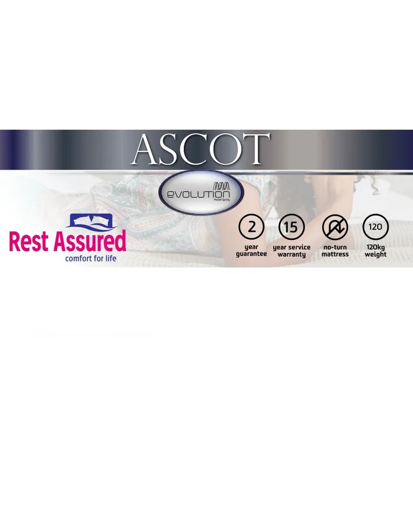 Rest Assured Ascot Bed Queen Lavable en Machine