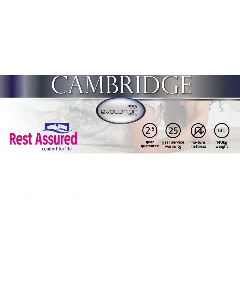 Rest Assured Cambridge Bed King Facile à Nettoyer