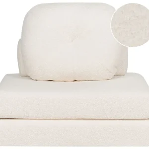 Slaapbank bouclé wit OLDEN 2-Pack