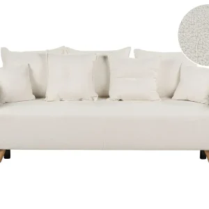 Slaapbank met opbergruimte bouclé wit VALLANES pour Bébés 0-6 Mois