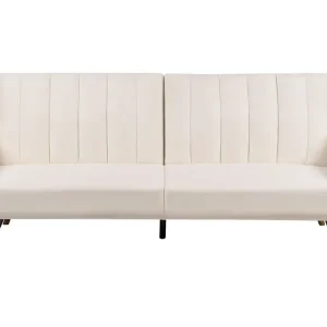 Slaapbank stof lichtbeige VIMMERBY