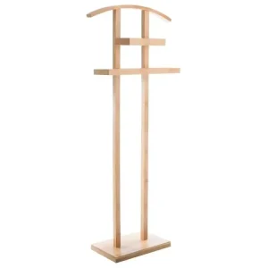 Valet de nuit en bambou - H.113 x L.44,5 x P.22 cm avec Housse Lavable