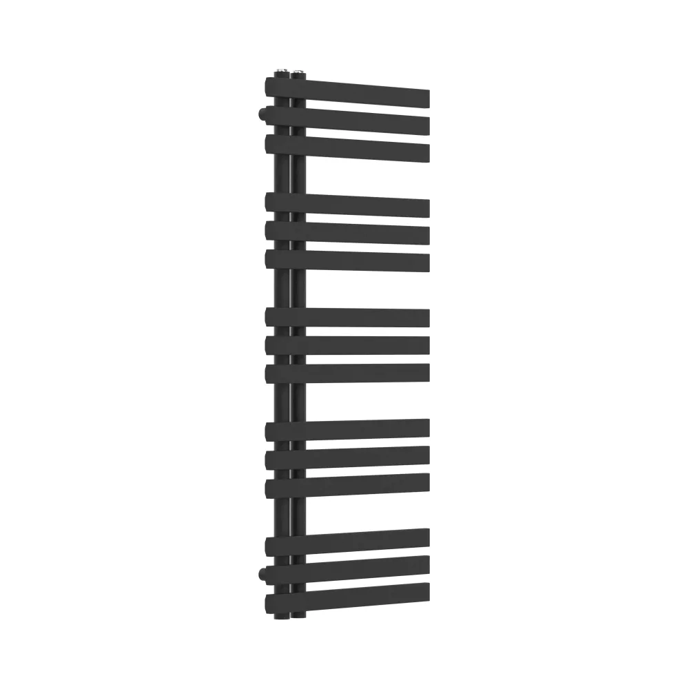 Radiateur sèche-serviettes chauffage salle de bain acier 120 x 50 cm noir 03_0010410 Montage Facile