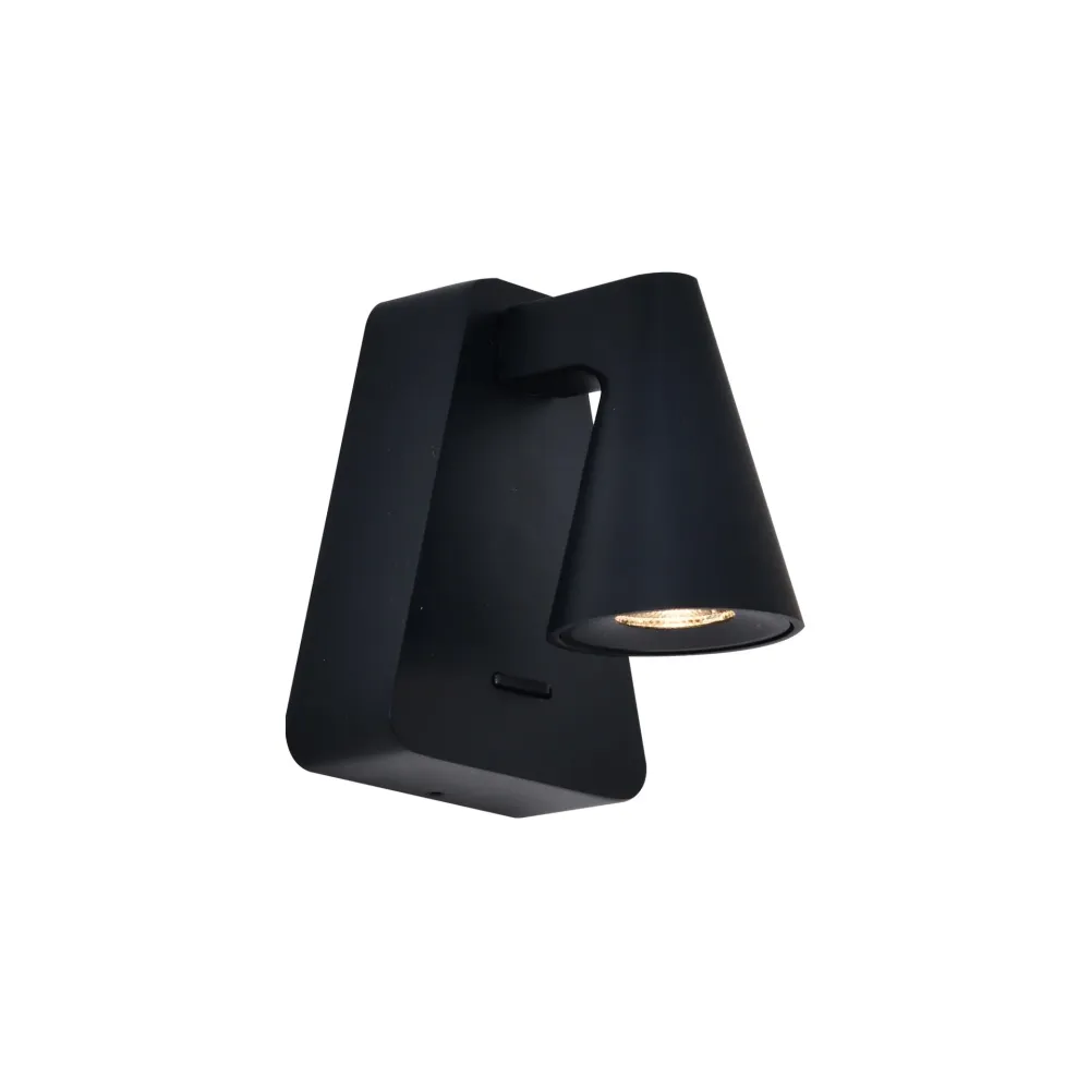 Applique AFRICA noir avec interrupteur led 5 watts Mantra 9411