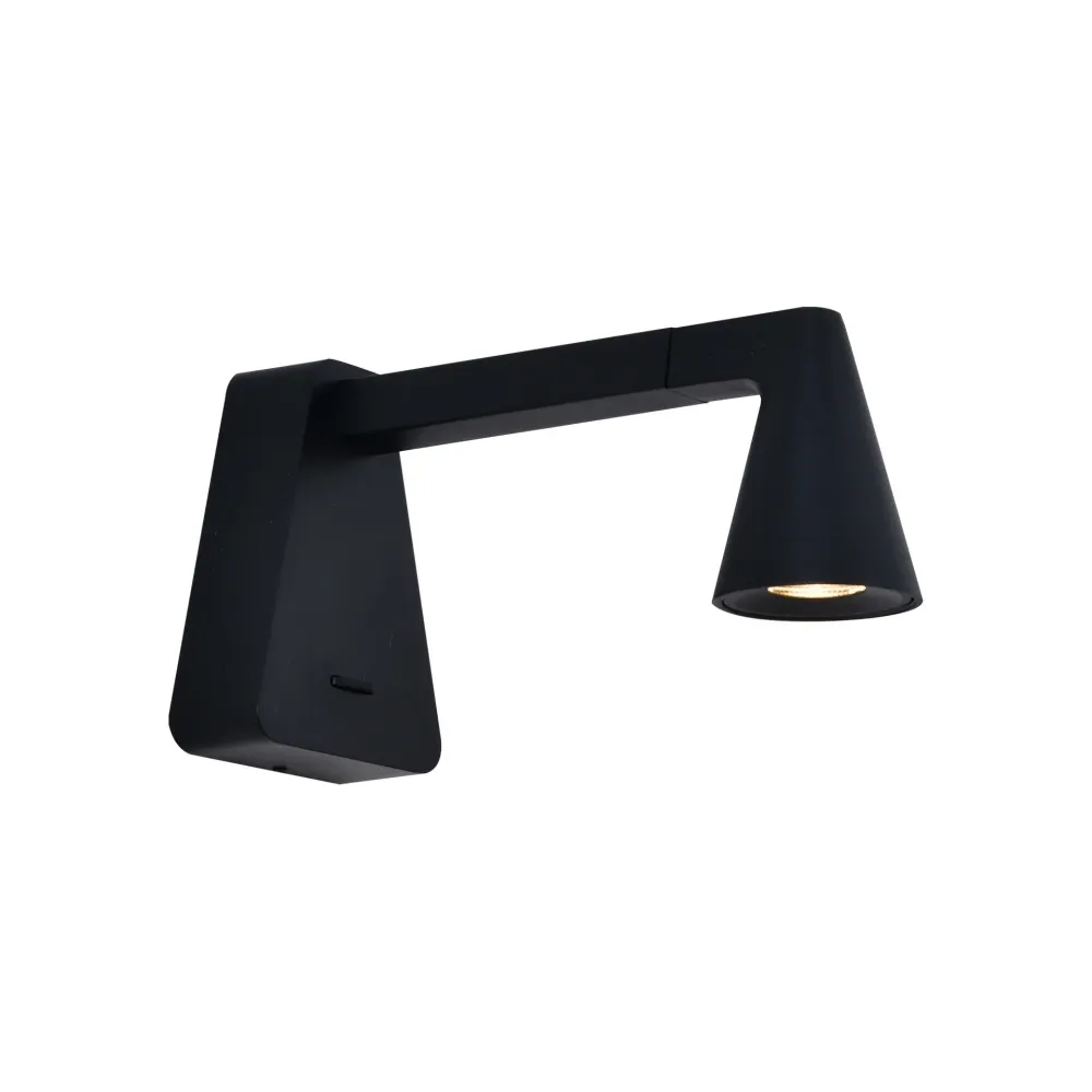 Applique AFRICA noire avec interrupteur led 5 watts Mantra 9412