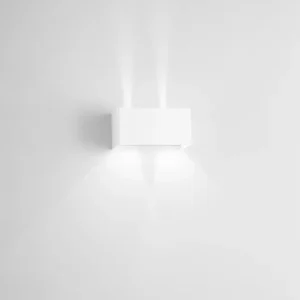 Applique DOUBLE CUBE blanche ONDA OTAP0010B