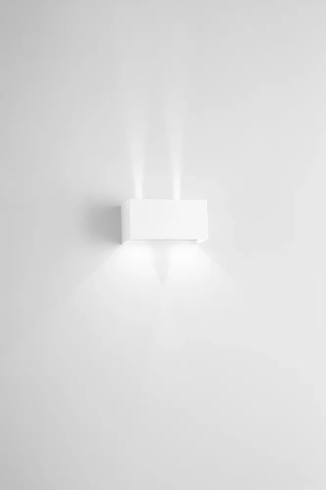 Applique DOUBLE CUBE blanche ONDA OTAP0010B