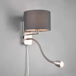 Applique Hotel nickel/gris 271170211