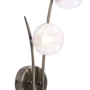 Applique Snow laiton patiné H38 LD 1049-2AW