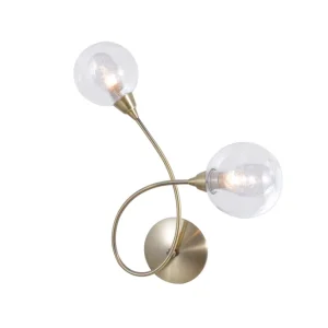 Applique spring laiton patiné 2 lumières LD 5058-2AW H32