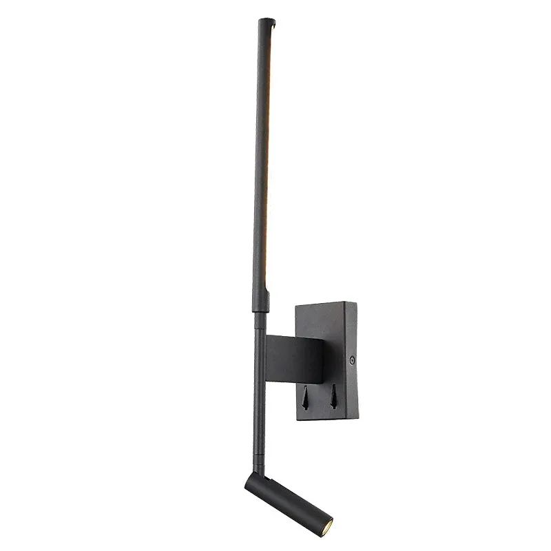 Applique TORCH noire interrupteurs et liseuse Mantra 6703