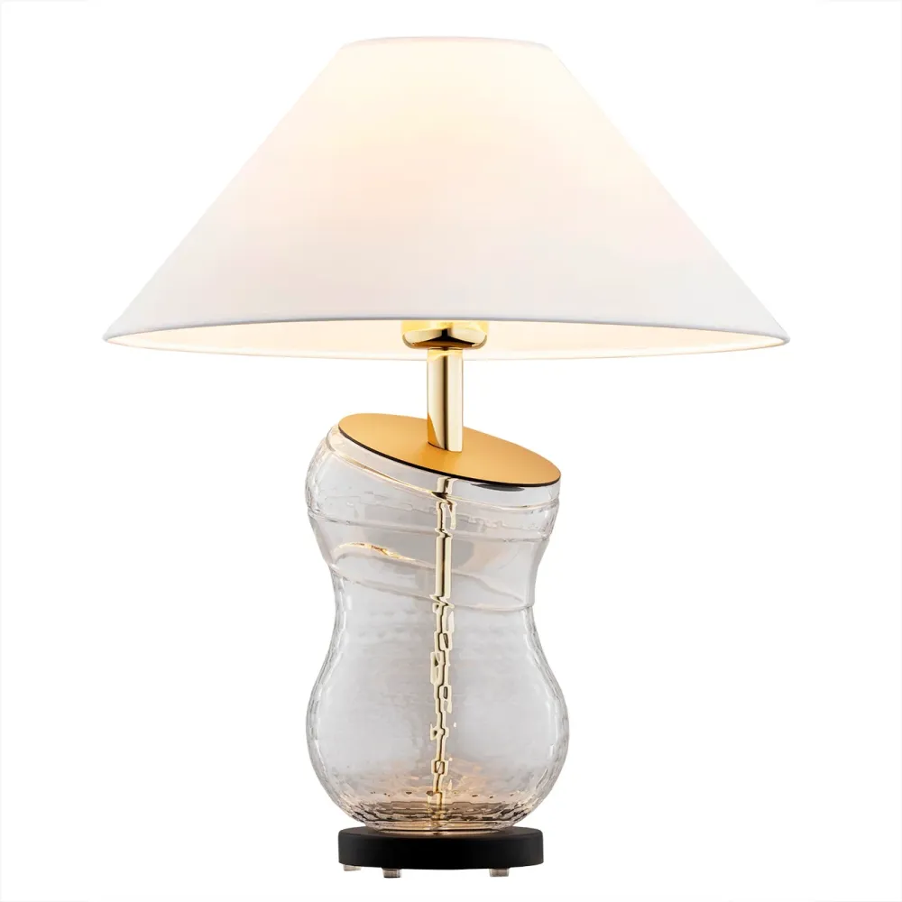 Lampe de table Argon Veneto 1L E27 H 49 cm White