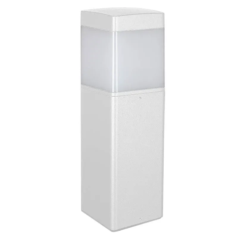 Borne extérieure CHICAGO PM carrée aluminium blanche Mantra 8847