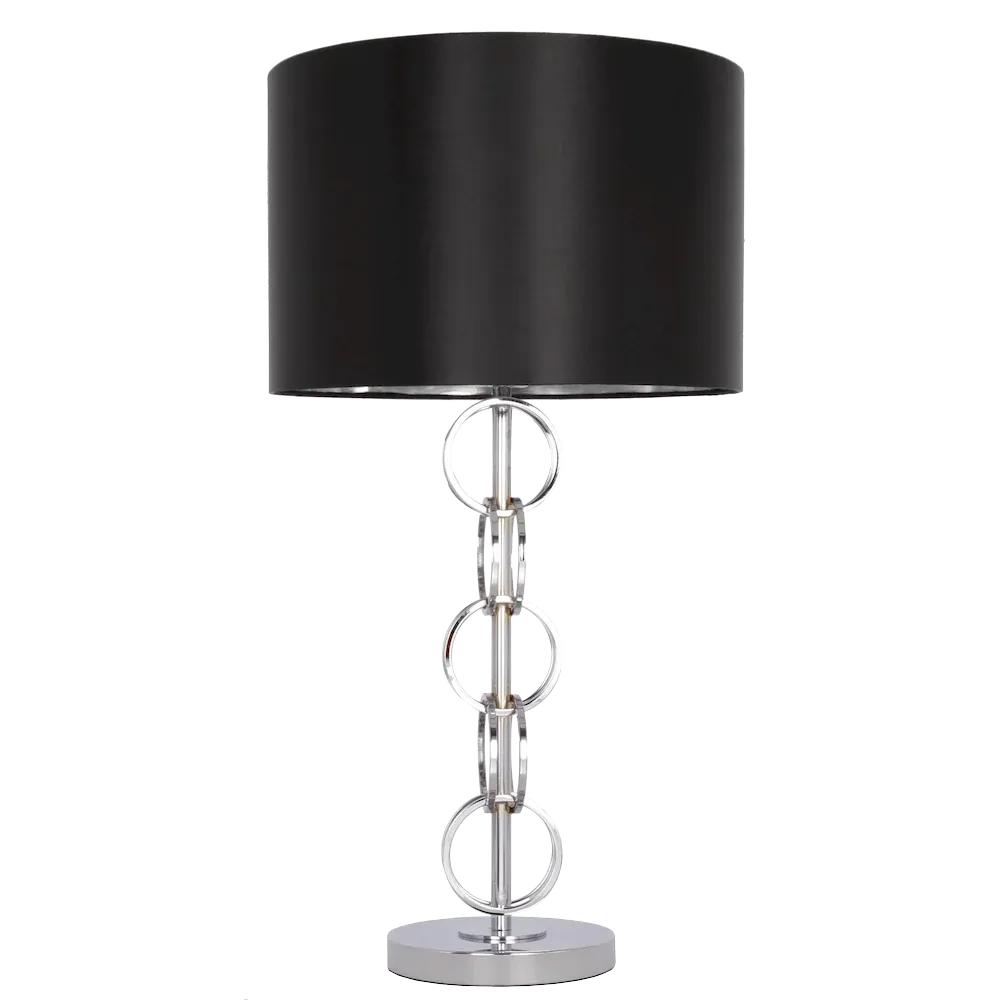 Lampe de table CosmoLight Lima 1L, chromée E27
