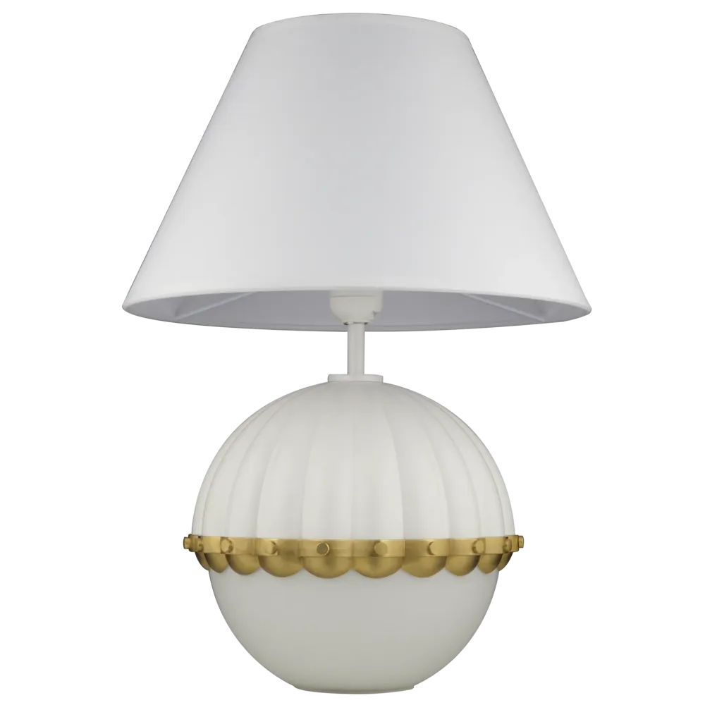 Lampe de table CosmoLight PRALINES 1L E27, H 43 cm White