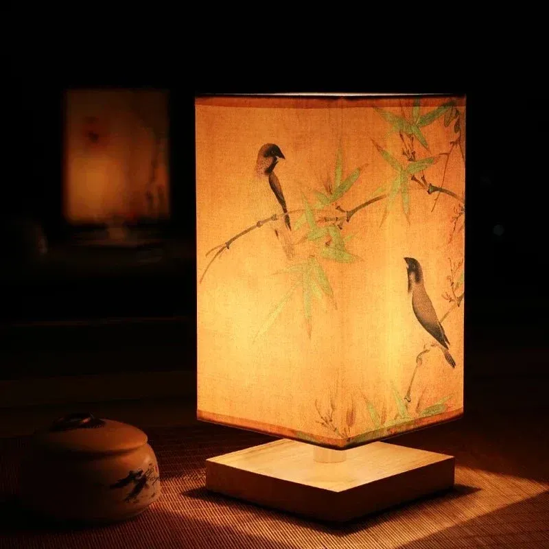 FABWOOD – Lampe moderne en bois et tissu Cozey Maison