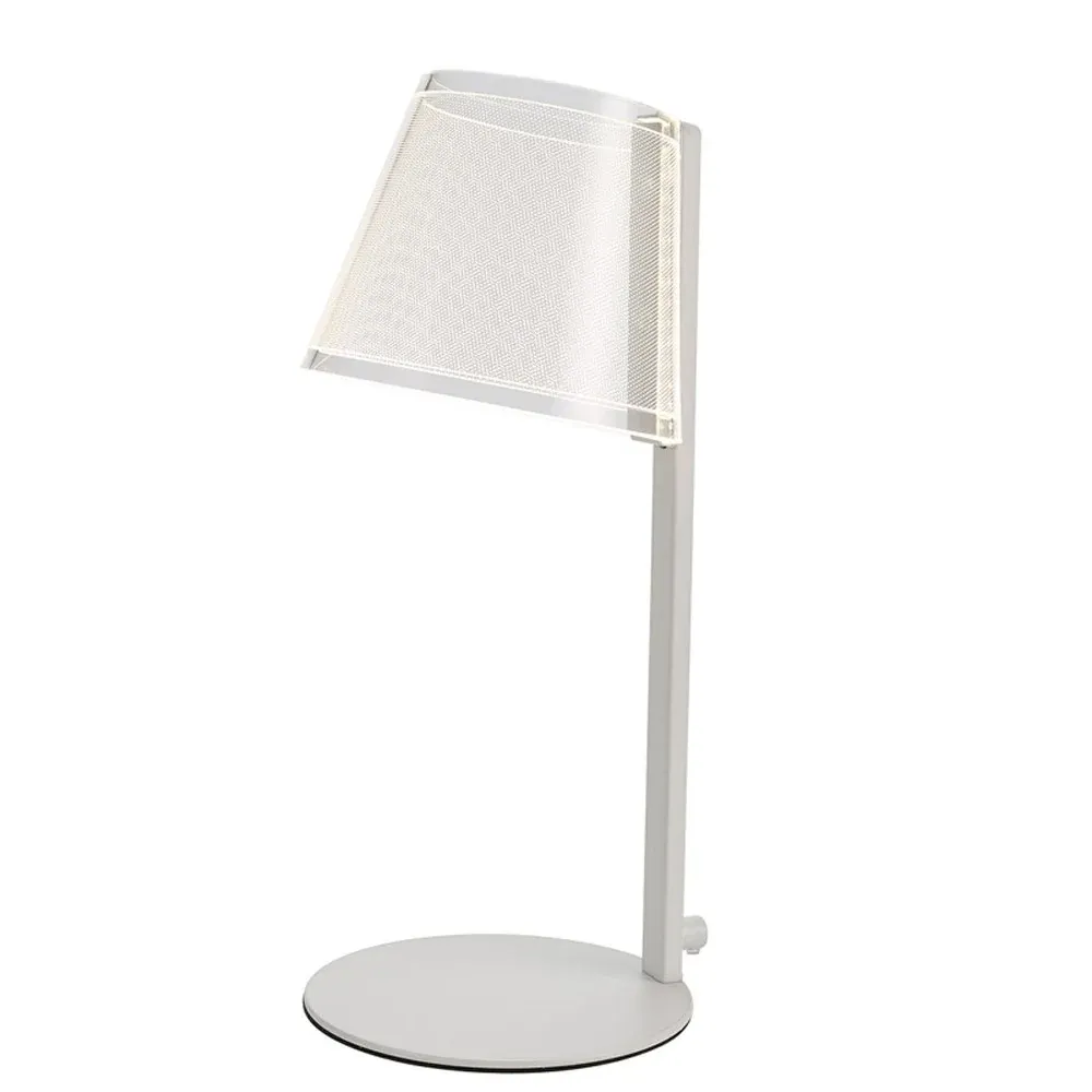 Lampe de table LED CristalRecord Elna 6W, H 37cm White