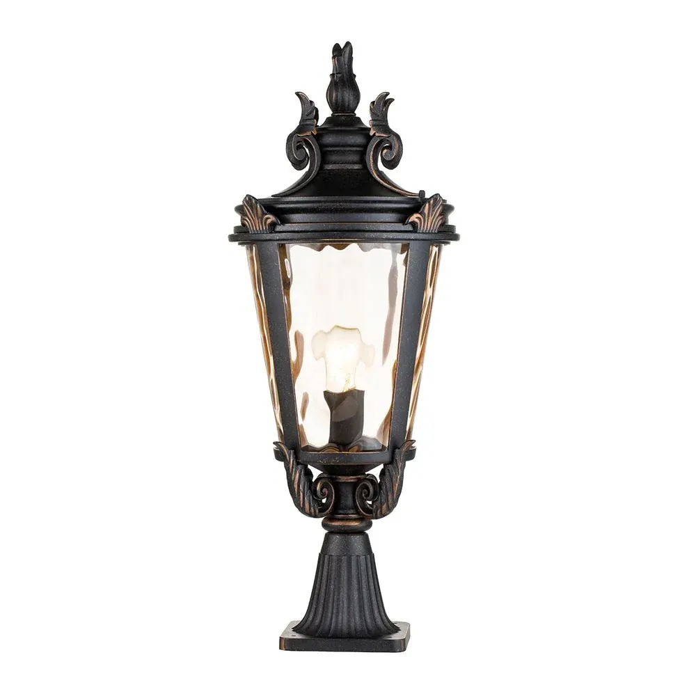 Lampe de table d'extérieur Elstead Lighting (BT3-L) Baltimore acier, verre E27