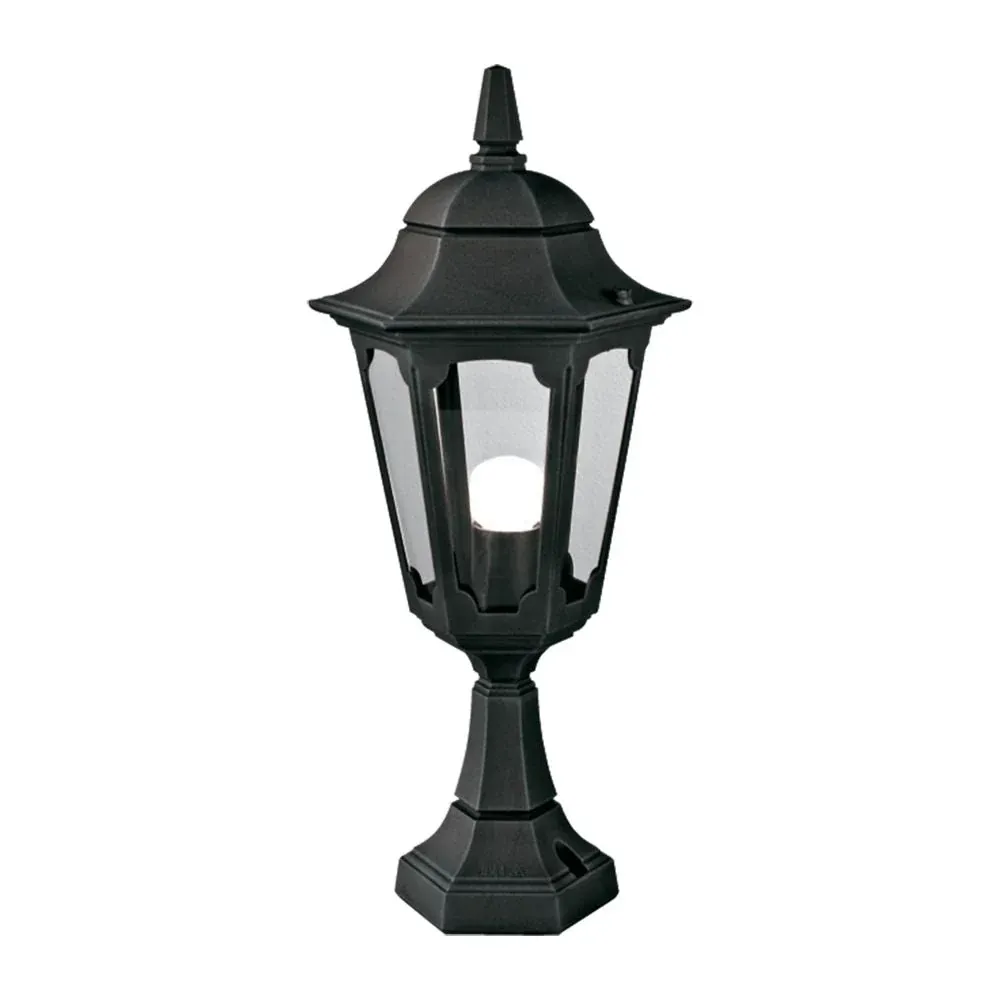 Lampe de table d'extérieur Elstead Lighting (PR4-BLACK) Parish en aluminium moulé sous pression, verre E27