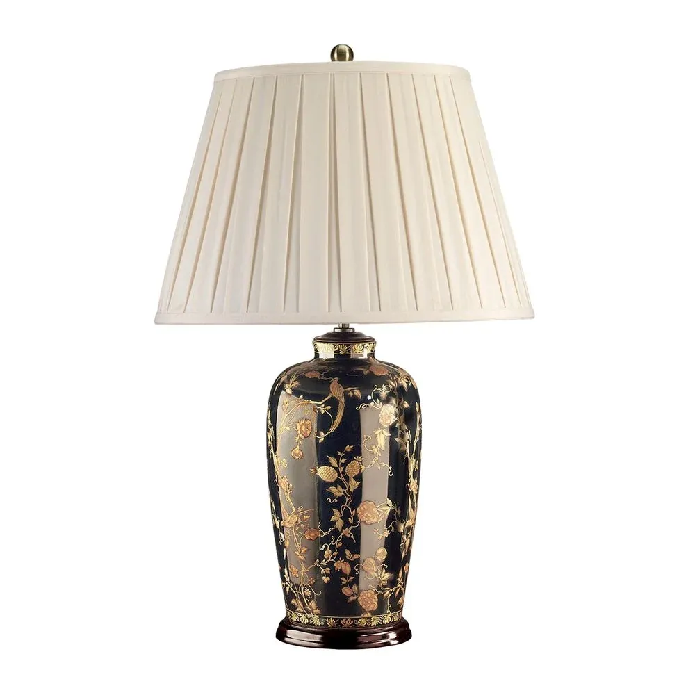 Lampe de table Elstead Lighting (BLACKBIRDS-TL) Black Birds en porcelaine E27