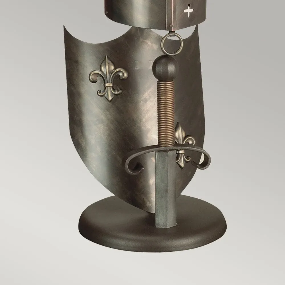 Lampe de table Elstead Lighting (CRUSADER-T-L) Crusader en acier GX53