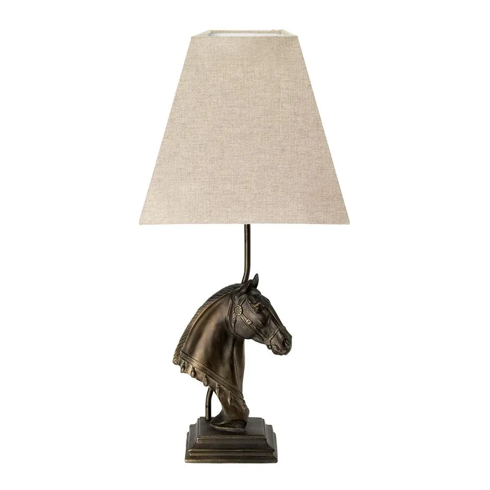 Lampe de table Elstead Lighting (DL-ECLIPSE-TL) Eclipse en résine et toile de jute, douille E27