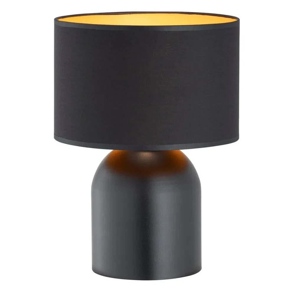 Lampe de table ASPEN 1L, D25 noir, E27 Emibig