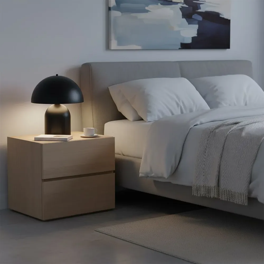 Lampe de table KAVA 1L, D30 noir, E27 Emibig