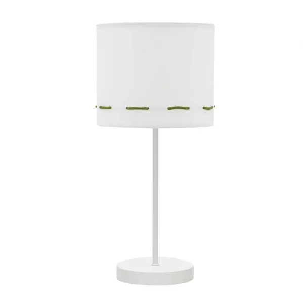 Fabrilamp lampe de table Trazos vert textile E14